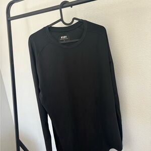 ASRV Men's Classic Black Long Sleeve Tee